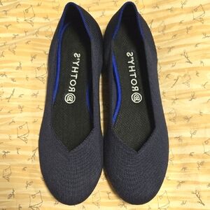 Navy Rothys,round toe